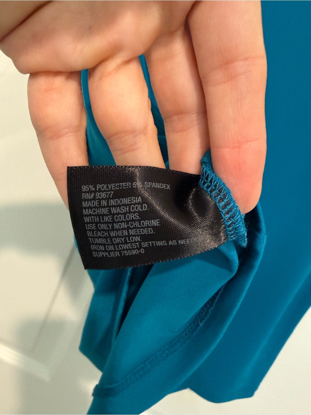 Worthington Teal Cap-Sleeve Pleated Women's Top - Picture 4 of 6
